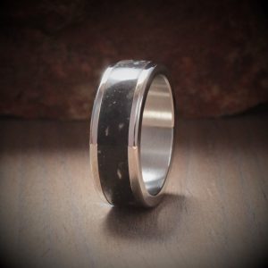 Gravel Acrylic Stone Inlay Ring
