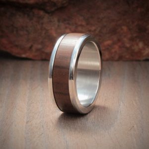 Imbuia Wood Inlay Ring