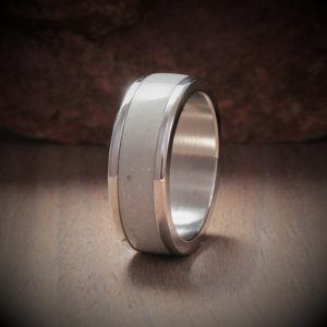 Moss Acrylic Stone Inlay Ring