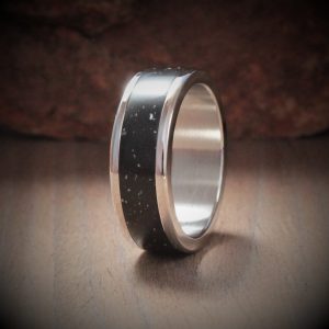 Night Sky Acrylic Stone Inlay Ring