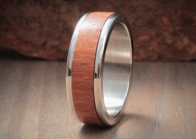 Padauk Wood Inlay Ring