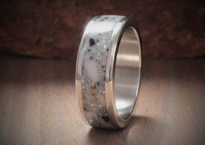 Sketch Acrylic Stone Inlay Ring