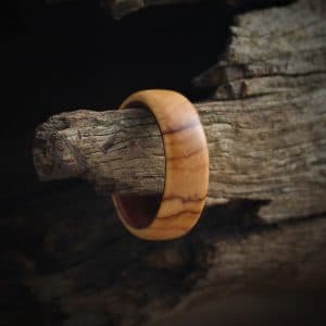 Wild Olive & Teak wood ring